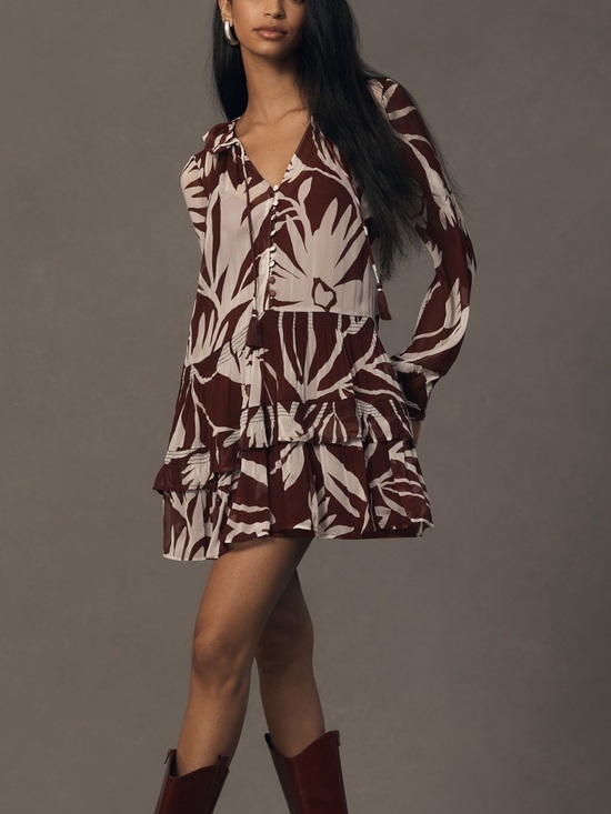 Anthropologie Dresses & Skirts - Anthropologie Marais Printed Chiffon Mini Dress